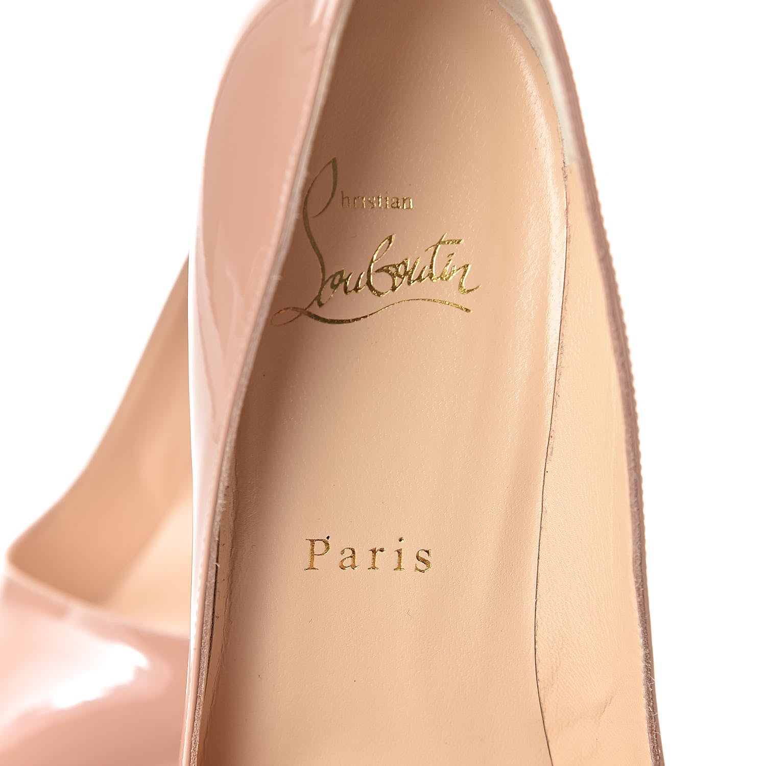 Christian Louboutin Patent Pigalle Plato 120 Pumps 37 Nude 9 of 10