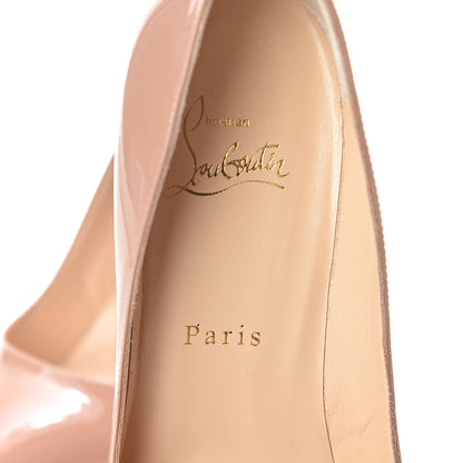 Christian Louboutin Patent Pigalle Plato 120 Pumps 37 Nude 9 of 10