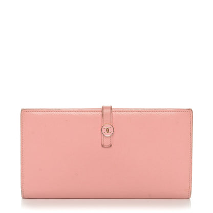 Chanel Grained Calfskin CC Button Wallet Pink 1 of 13