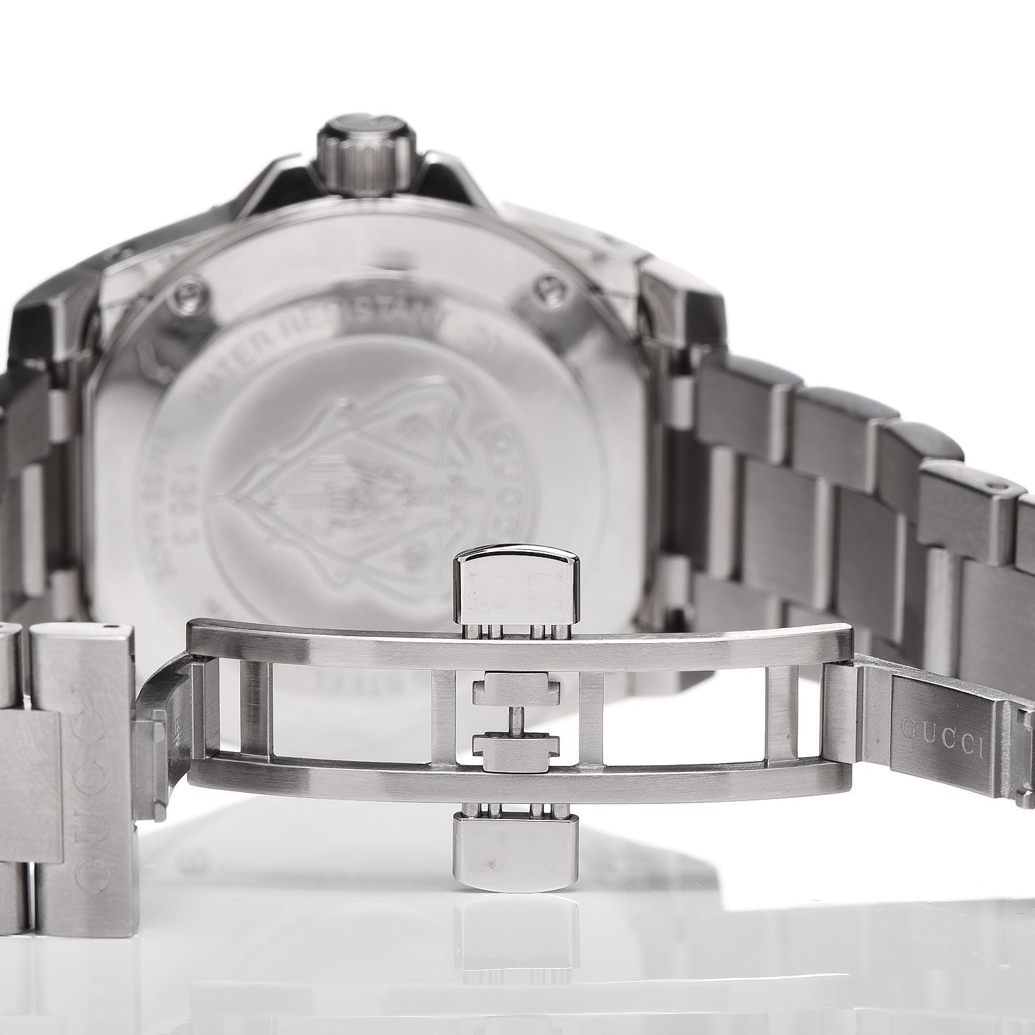 Gucci Stainless Steel 40mm Dive Quartz Watch Black 6 of 8