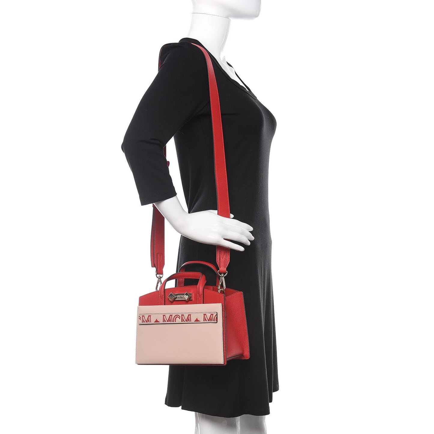 Calfskin Mini Milano Tote Ruby Red Rose Dust
