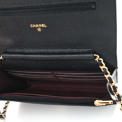 Chanel Caviar Quilted Wallet On Chain WOC Black 5 of 10