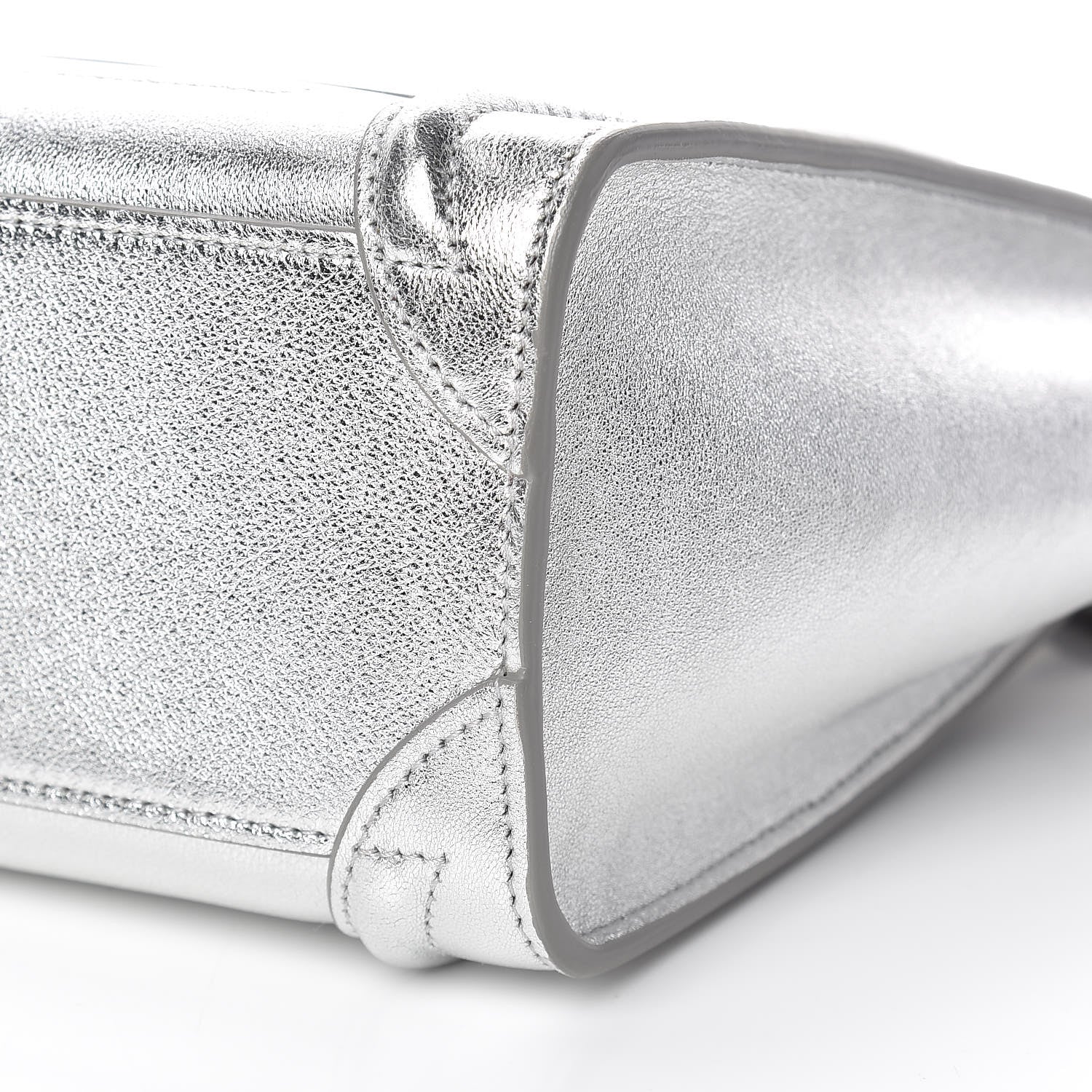Celine Laminated Lambskin Nano Luggage Silver 11 of 11
