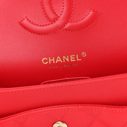 Chanel Caviar Quilted Medium Double Flap Red 6 of 9