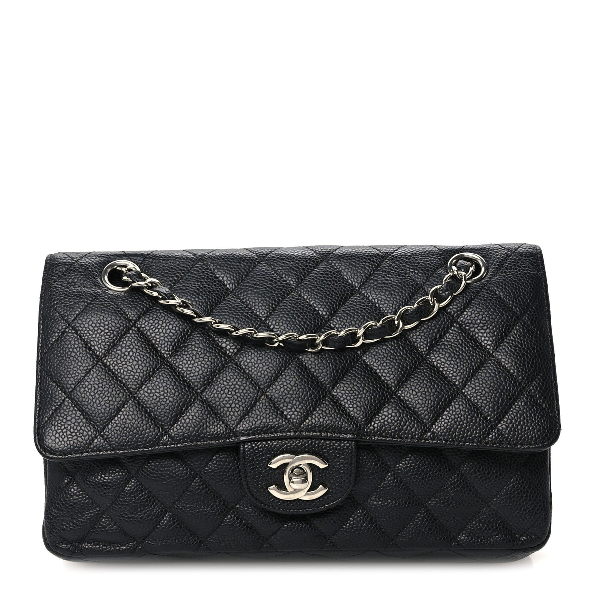 Chanel Caviar Quilted Medium Double Flap Black 1 of 12