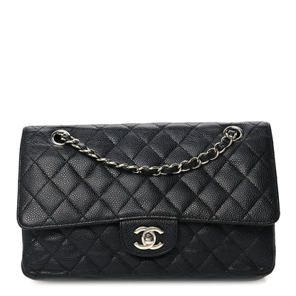 Chanel Caviar Quilted Medium Double Flap Black 1 of 12