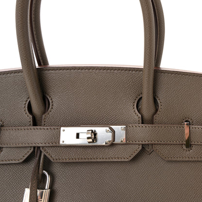 Hermes Epsom Birkin 30 Etain 15 of 19