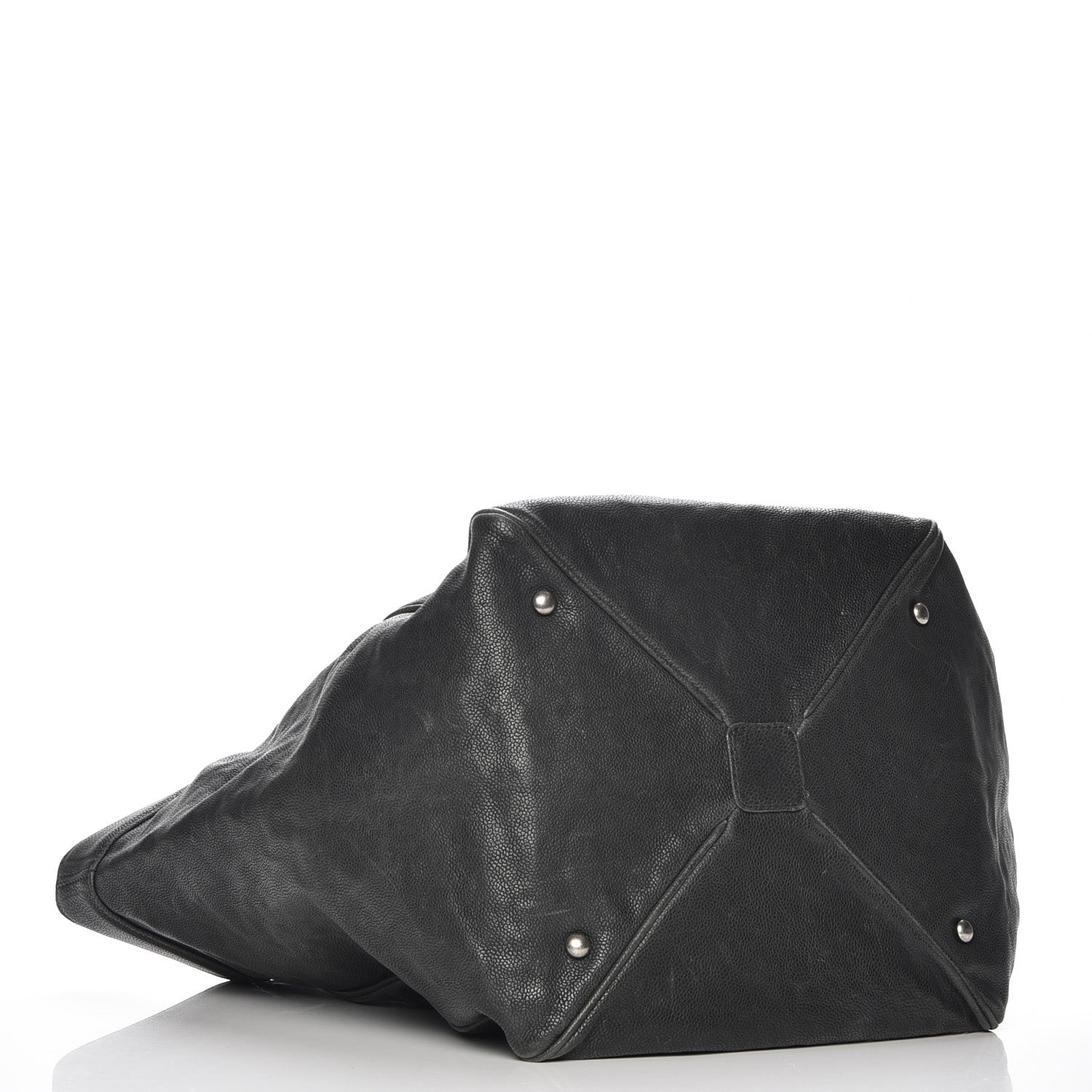 Chanel Distressed Caviar Outdoor Ligne Tote Black 4 of 7