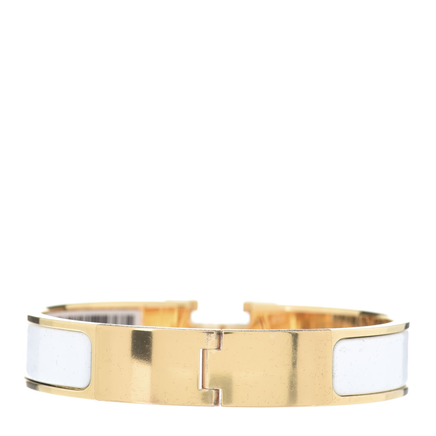Hermes Enamel Narrow Clic Clac H Bracelet PM White 3 of 4
