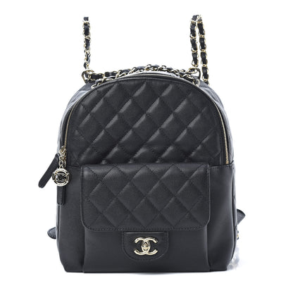 Chanel Caviar Quilted Medium Zip Around Backpack Black 1 of 10