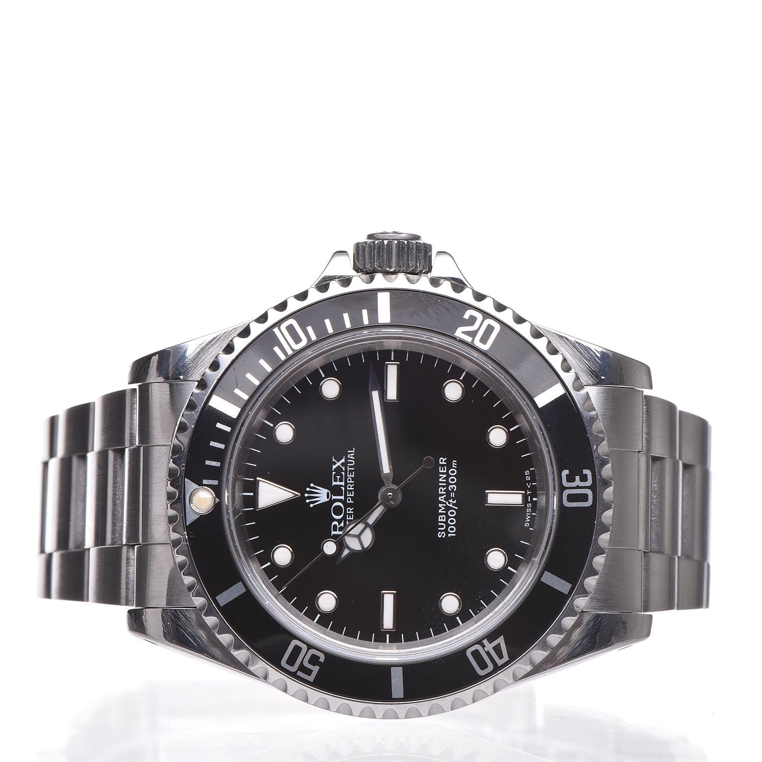 Rolex Stainless Steel 40mm Oyster Perpetual Submariner Watch Black 14060 3 of 6