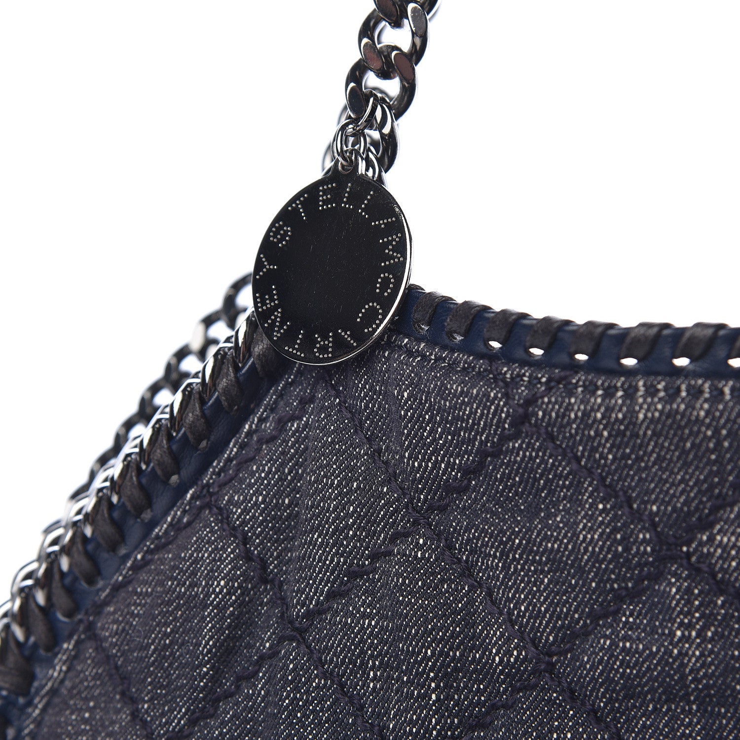 Stella McCartney Denim Quilted Small Falabella Tote 12 of 14