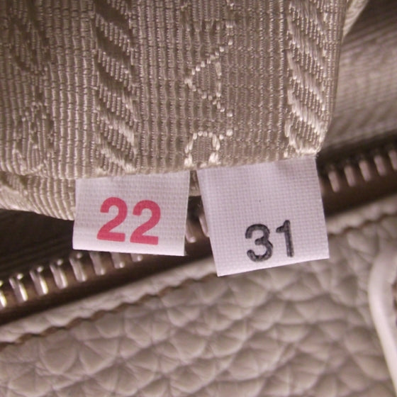 Vitello Daino Braided Tote Bianco