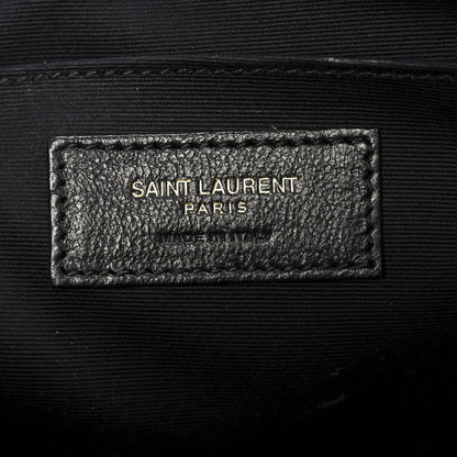Saint Laurent Calfskin Matelasse Monogram Lou Camera Bag Deep Marine 6 of 10