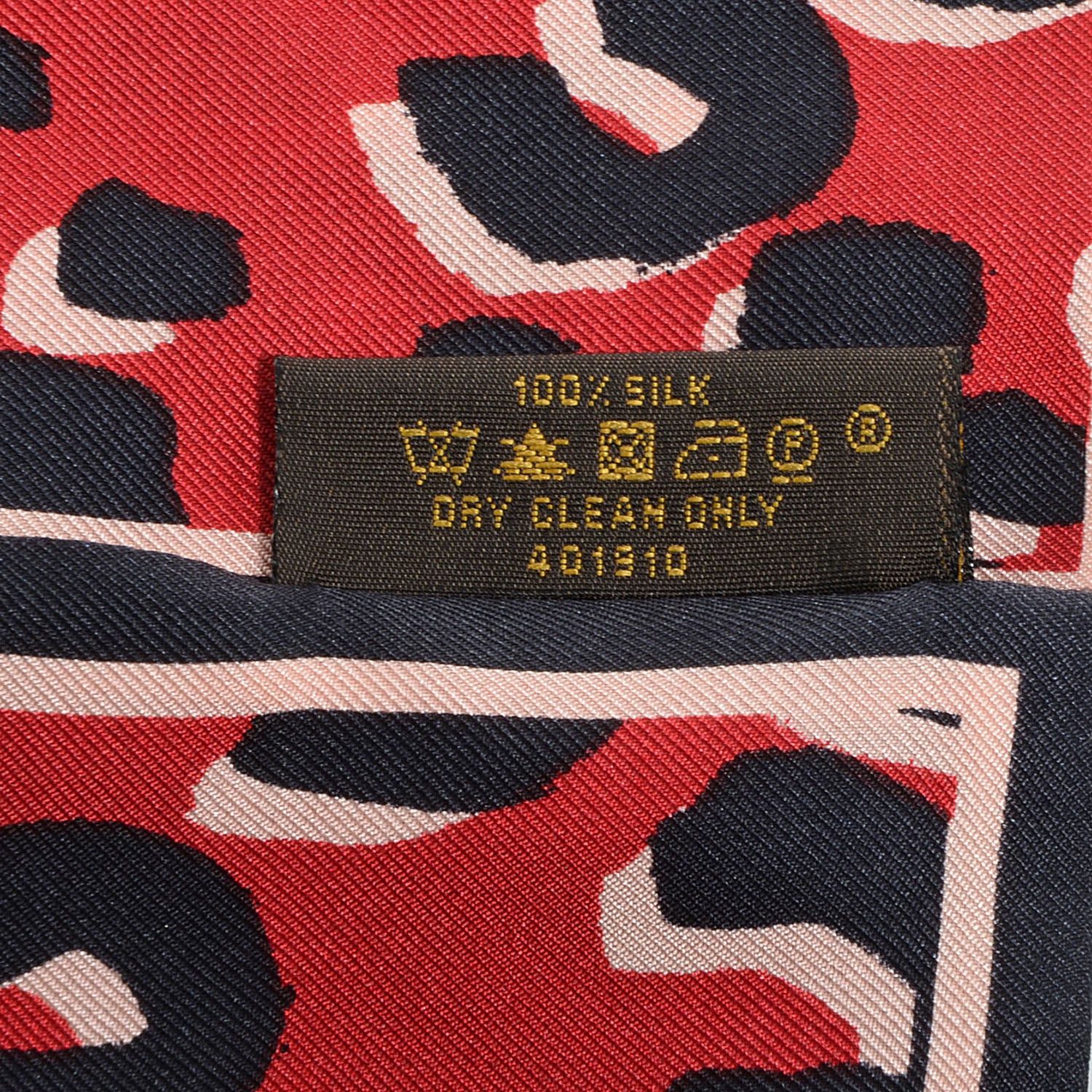 Louis Vuitton Silk Leopard Bandeau Rouge 3 of 5