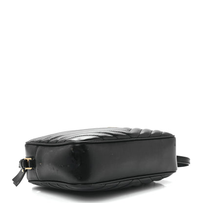 Saint Laurent Calfskin Matelasse Monogram Lou Camera Bag Black 4 of 11