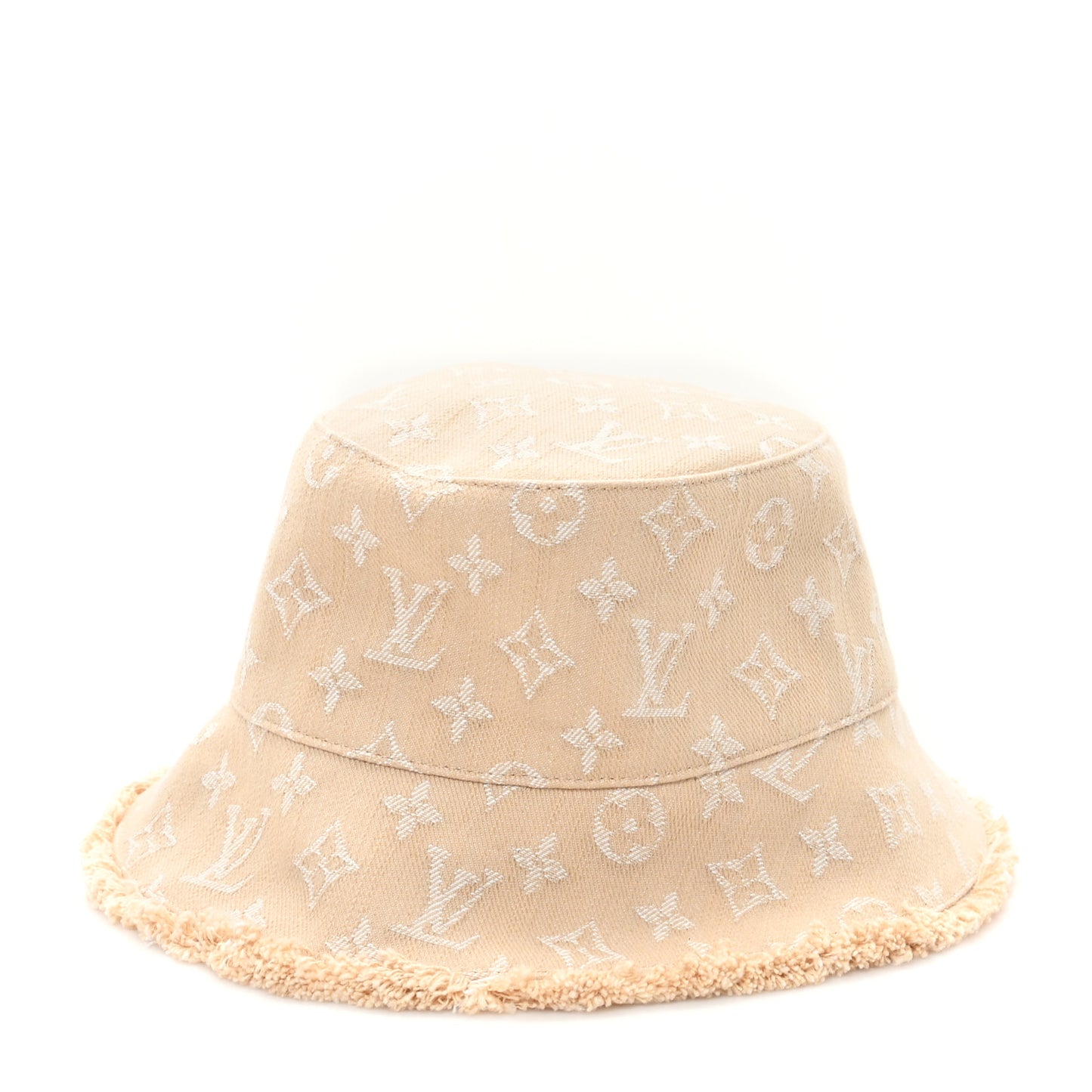 Monogram Denim Bucket Hat M Sandy Beige