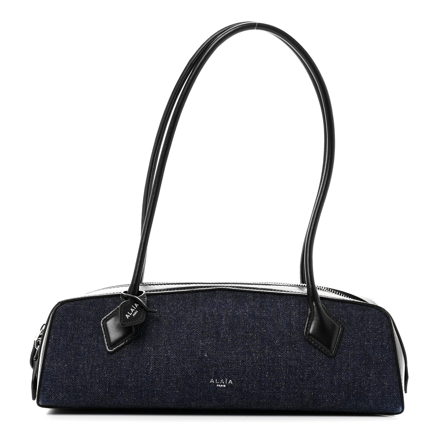 Denim Calfskin Medium Le Teckel Bag Bleu Denim