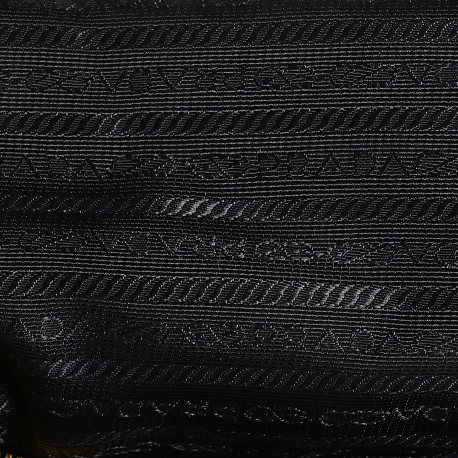 Prada Tessuto Nylon Chevron Catena Bag Nero Black 10 of 10
