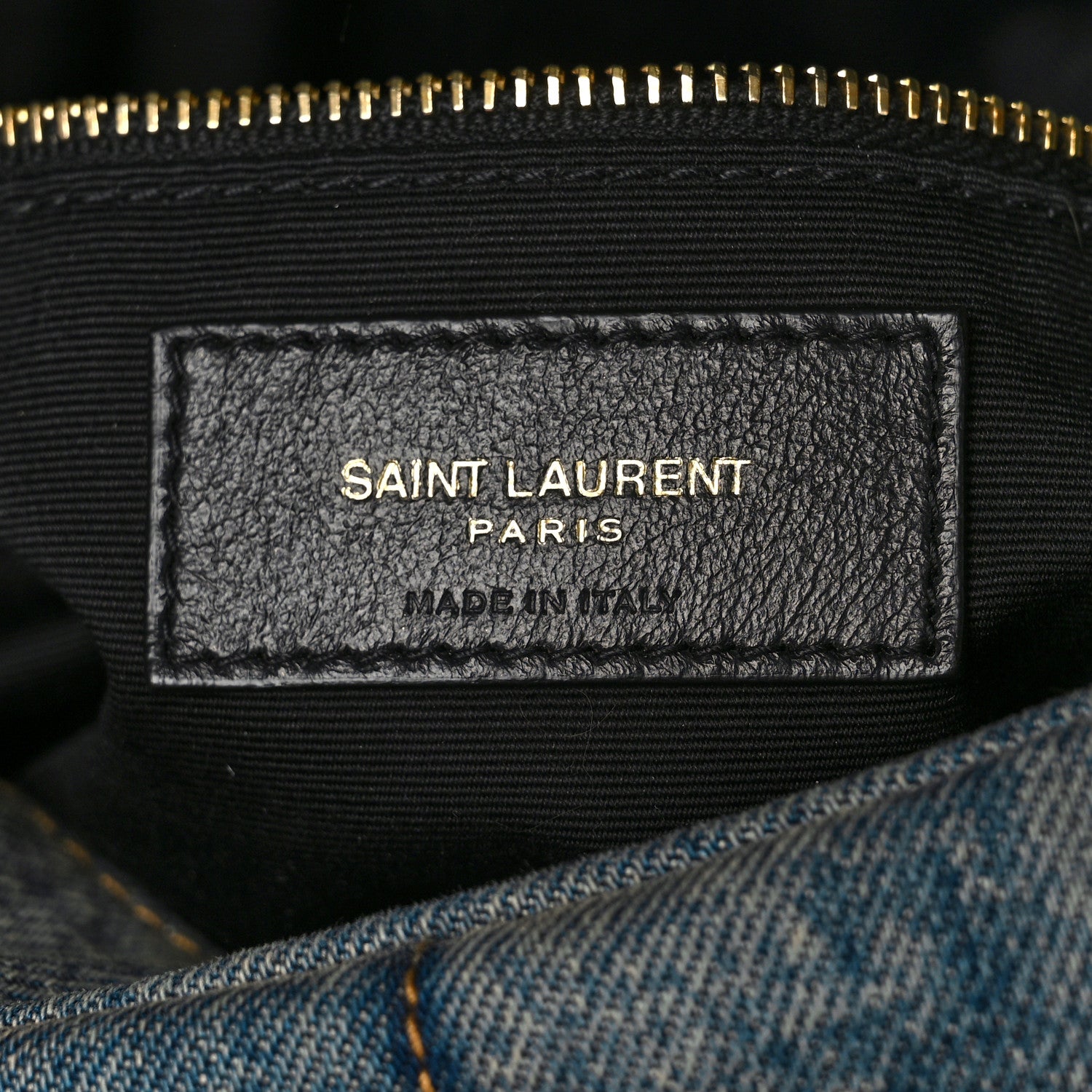 Saint Laurent Denim Quilted Small Loulou Puffer Monogram Chain Satchel Blue Cinnamon 6 of 8