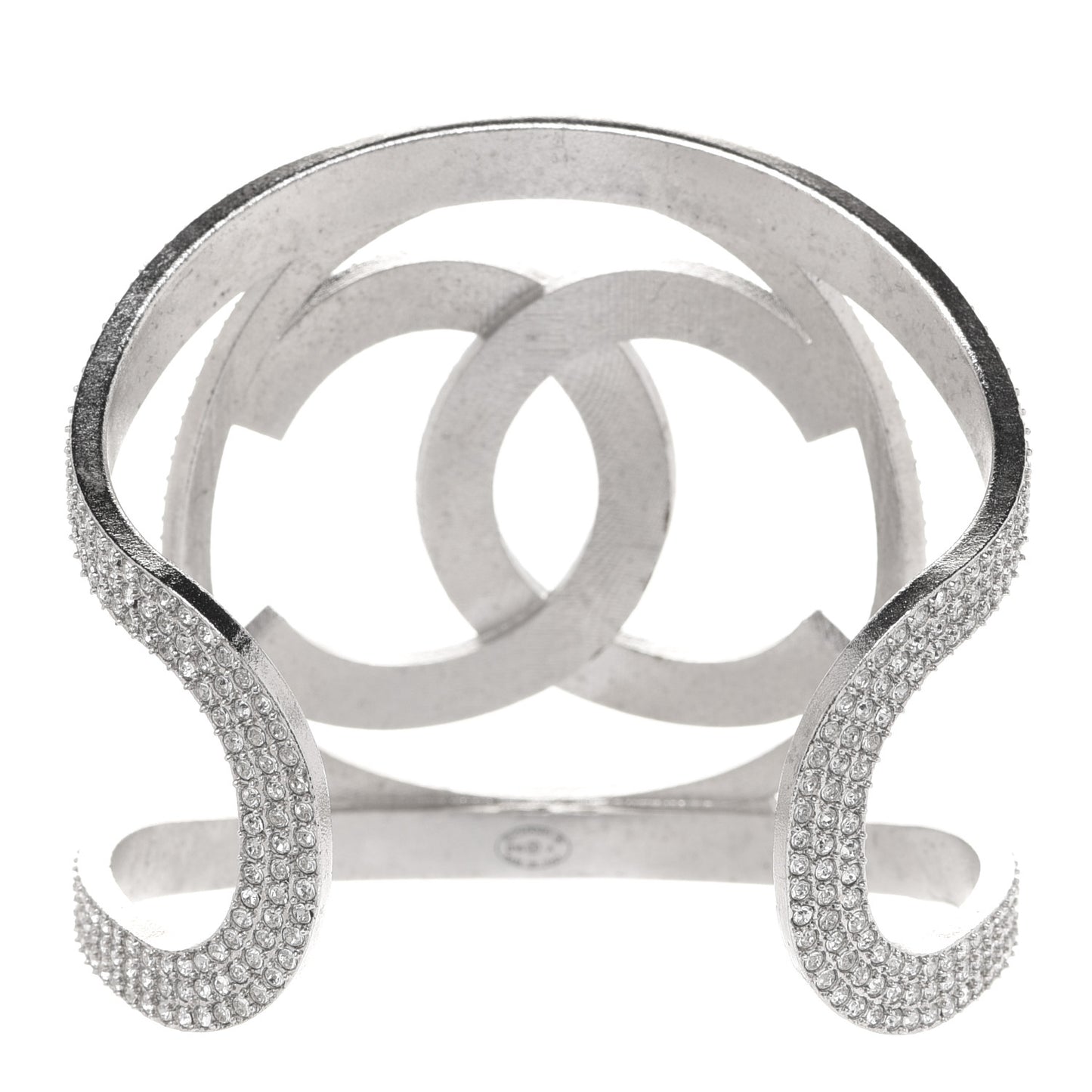 Crystal CC Cuff Silver