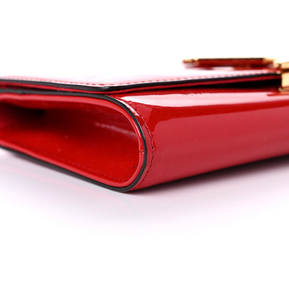 Louis Vuitton Patent Louise Clutch Cherry 8 of 21
