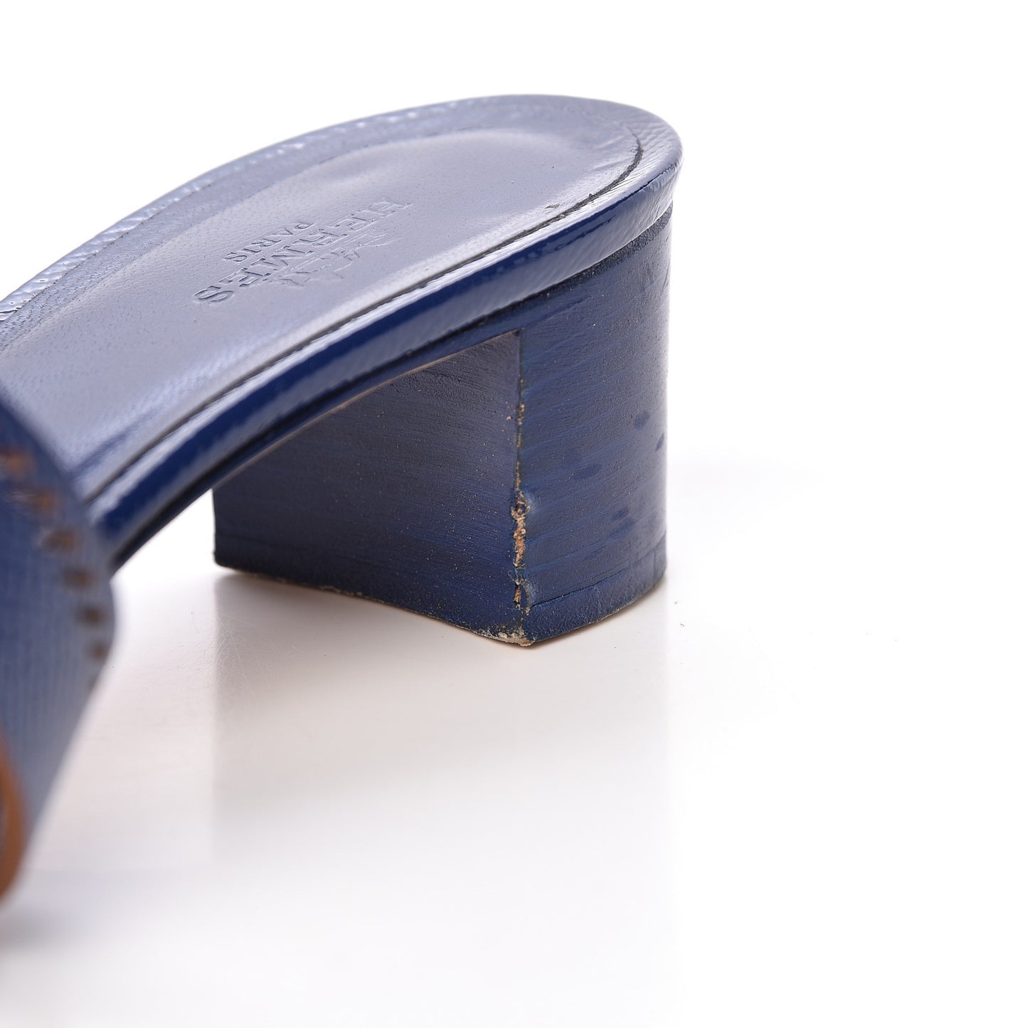 Patent Epsom Oasis Sandals 36.5 Bleu Saphir