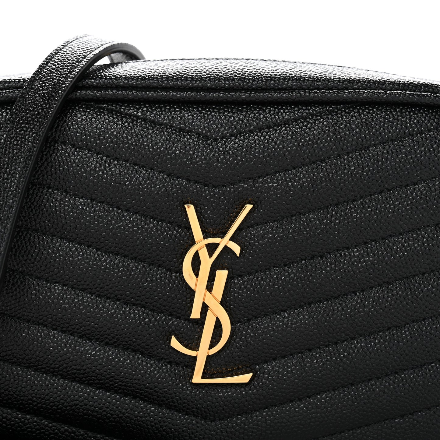 Grain De Poudre Matelasse Monogram Mini Lou Camera Bag Black