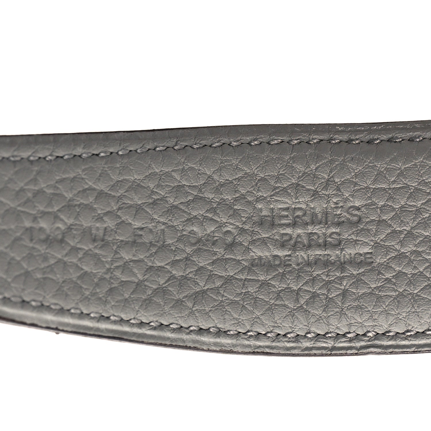 Hermes Box Togo 32mm Belt Strap 100 40 Black Gris Mouette 3 of 4