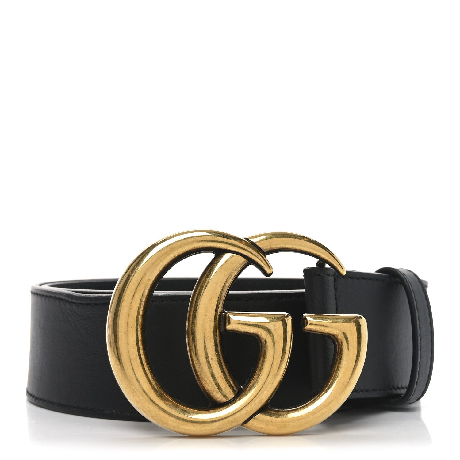 Gucci Calfskin Double G 40mm Belt 80 32 Black 1 of 4
