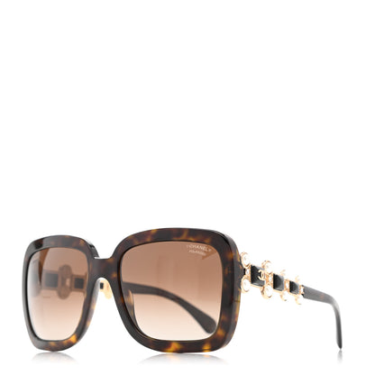 Chanel Pearl Crystal Bijoux Polarized Sunglasses 5335-H-B Tortoise 1 of 7