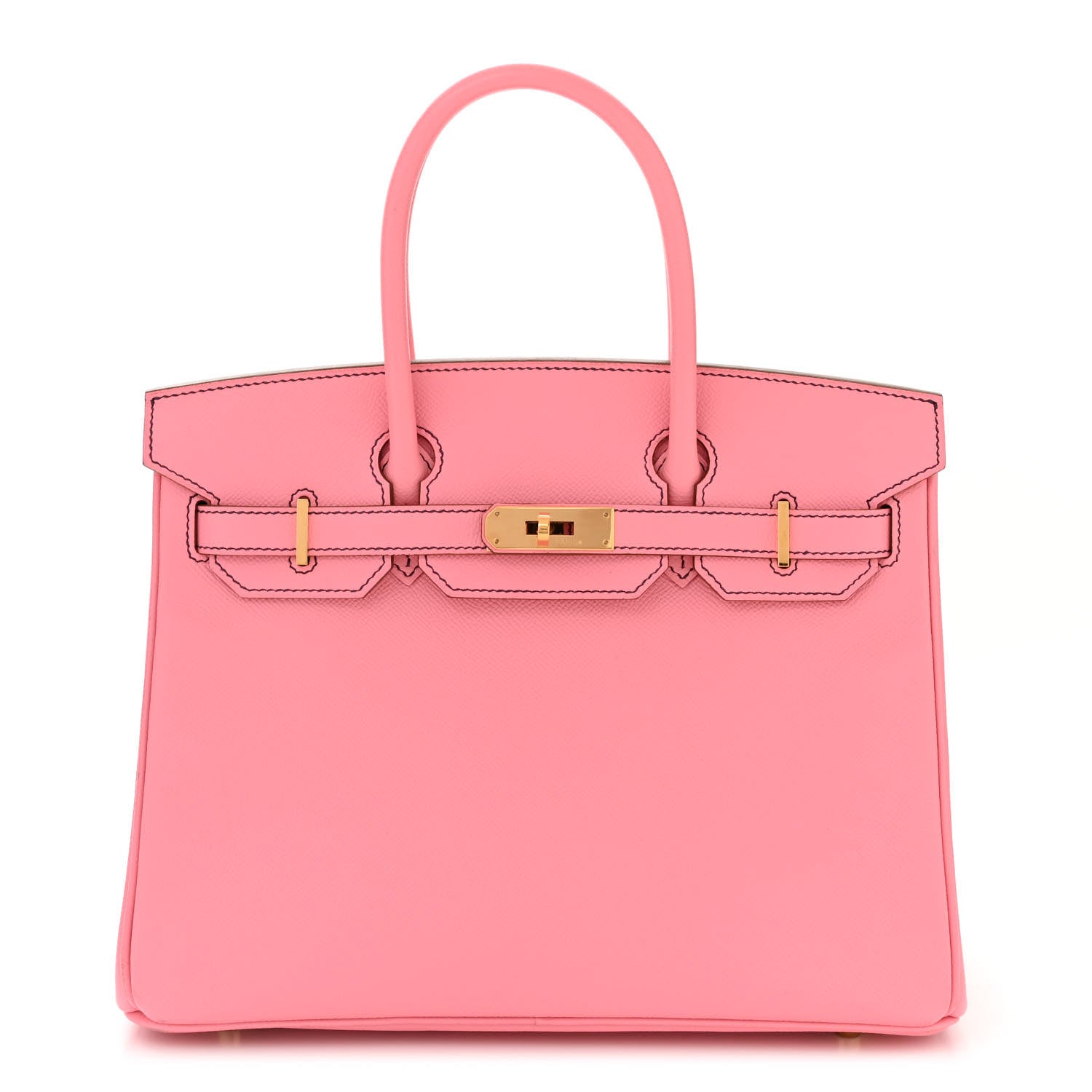 Hermes Epsom Horseshoe Birkin 30 Rose Confetti Anemone 1 of 12