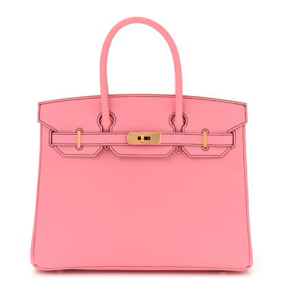 Hermes Epsom Horseshoe Birkin 30 Rose Confetti Anemone 1 of 12