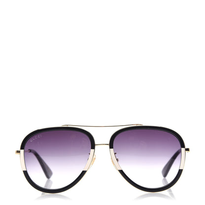 Gucci Aviator Sunglasses GG0062S Gold Black 1 of 8