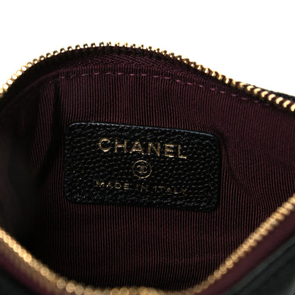 Chanel Caviar Quilted Small Cosmetic Case Black 6 of 16