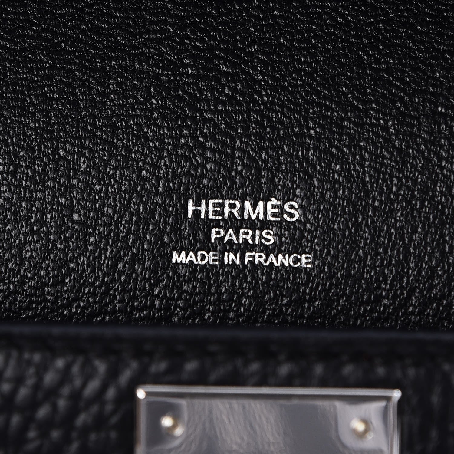 Hermes Taurillon Clemence Jypsiere 28 Black 6 of 7