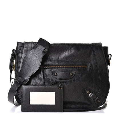 Balenciaga Agneau Classic Hardware Neo Folk Messenger Black 1 of 7