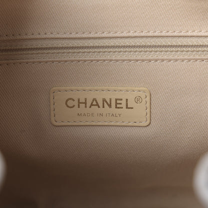 Chanel Lurex Boucle Deauville Drawstring Bag Ivory 8 of 9