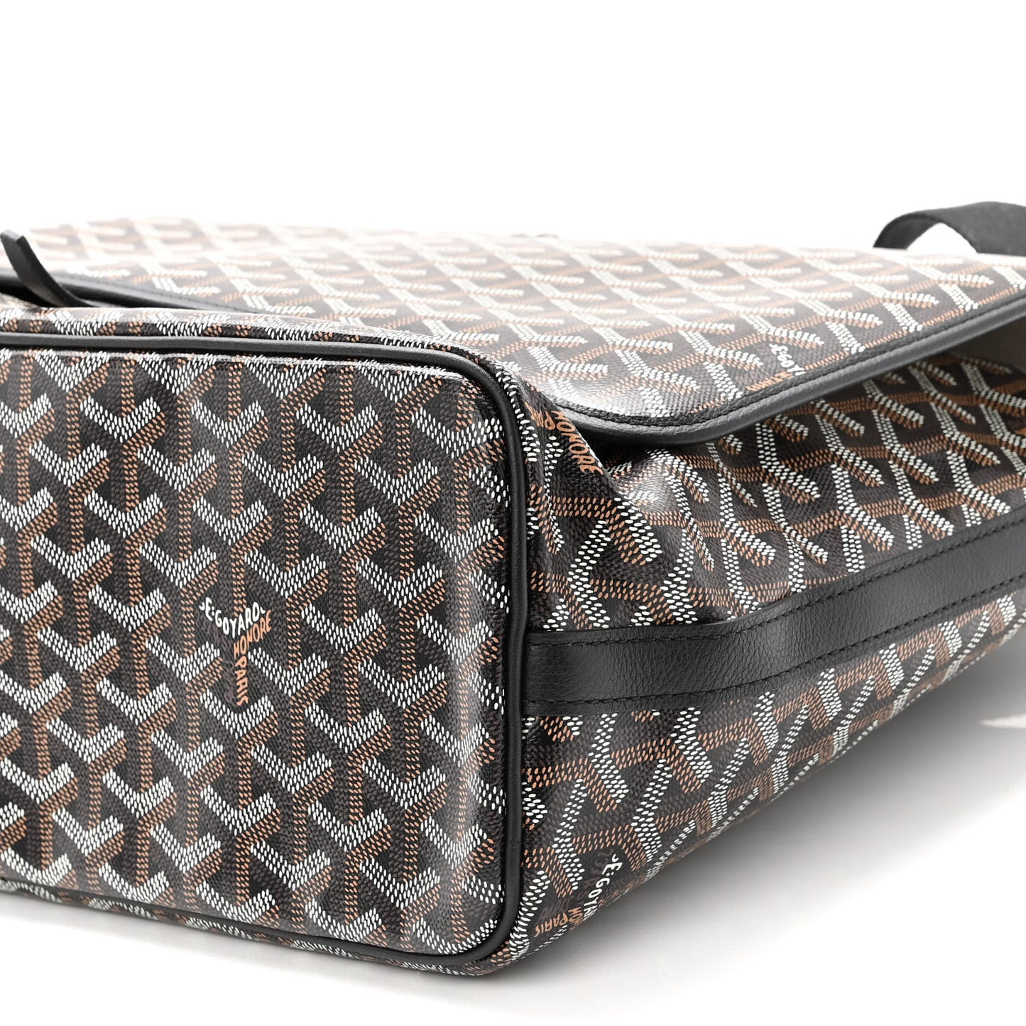 Goyardine Capetien Messenger Bag Black