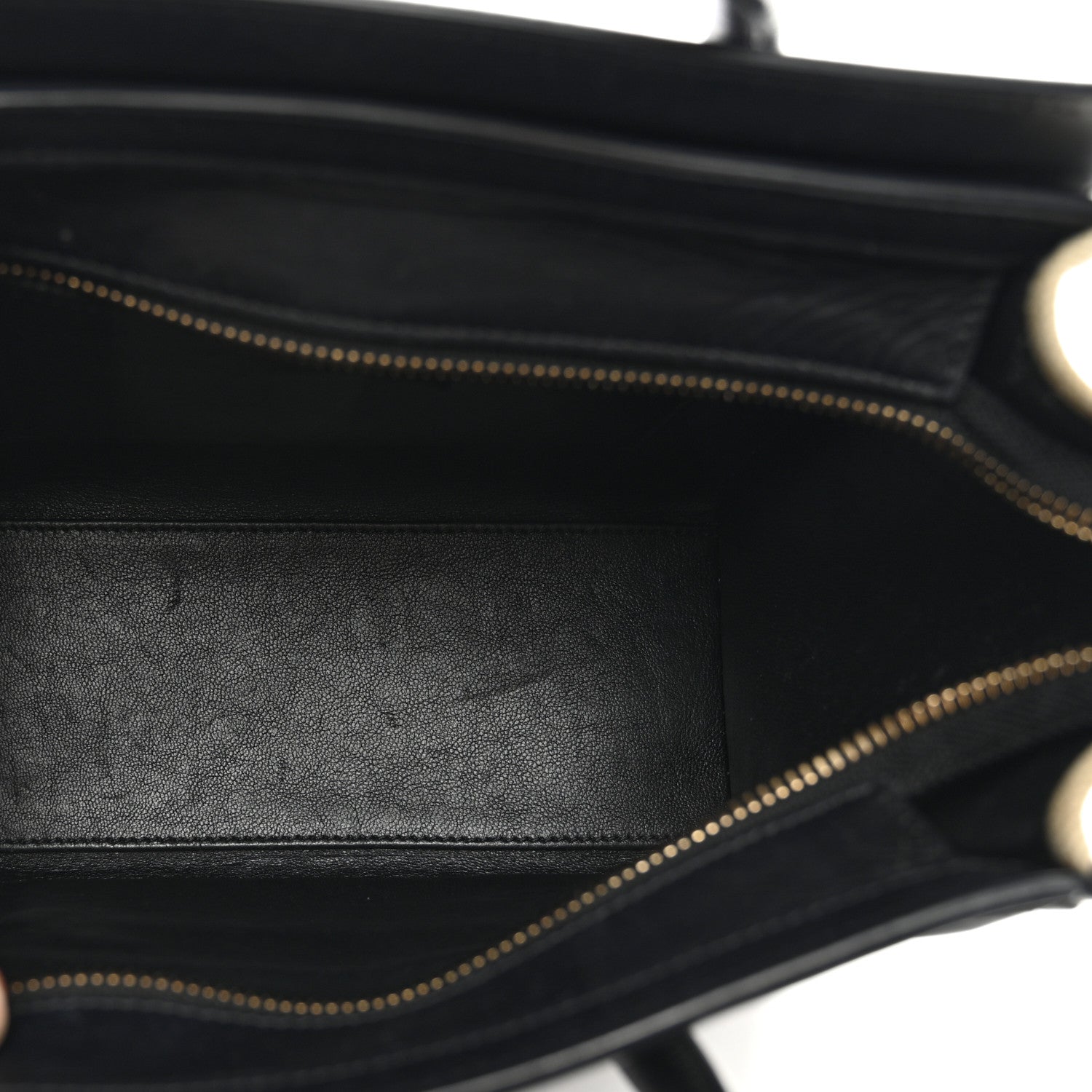 Celine Natural Canvas Smooth Calfskin Nano Luggage Navy 5 of 11