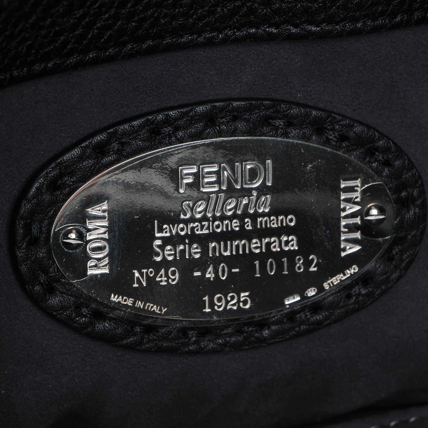 Fendi Cuoio Romano Selleria Large Anna Bucket Bag Black 6 of 6