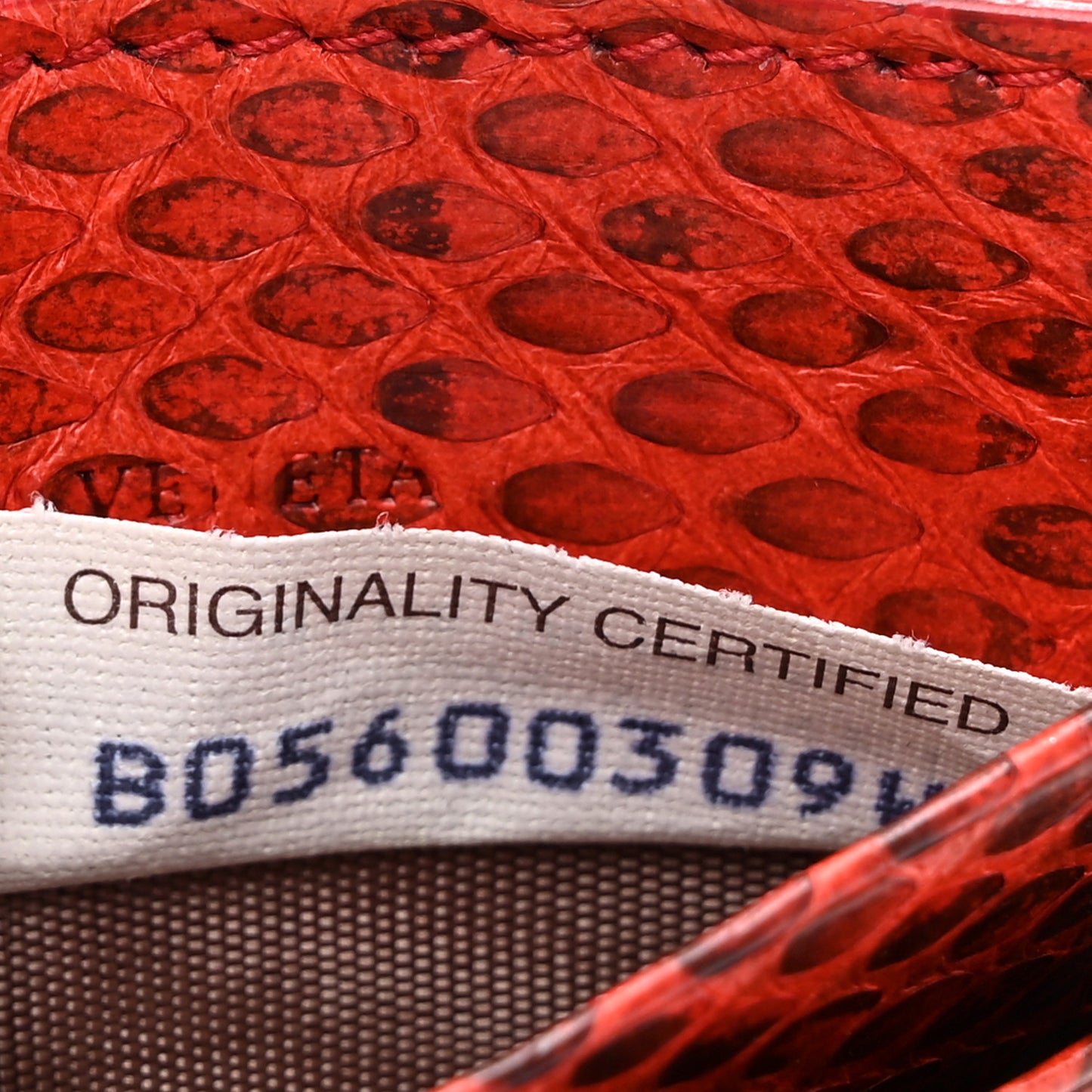 Ayers Intrecciato Card Holder Red