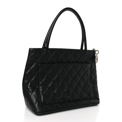 Chanel Caviar Quilted Medallion Tote Black 3 of 9