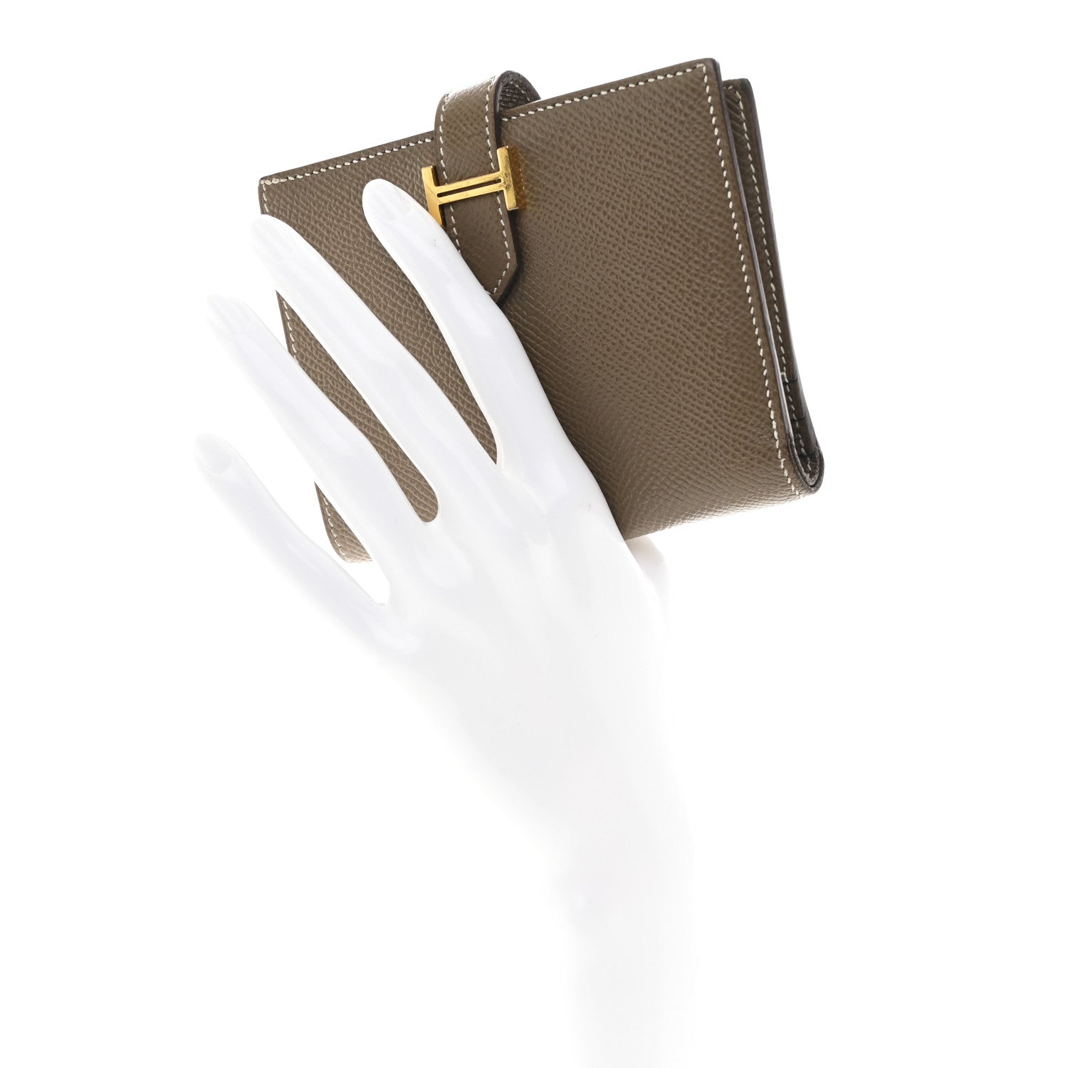 Hermes Epsom Bearn Compact Wallet Etoupe 2 of 11