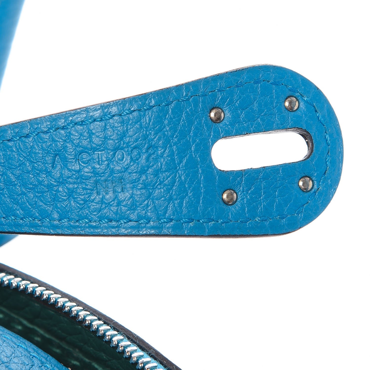 Hermes Taurillon Clemence Bi-Color Lindy 26 Bleu Zanzibar Malachite 7 of 8