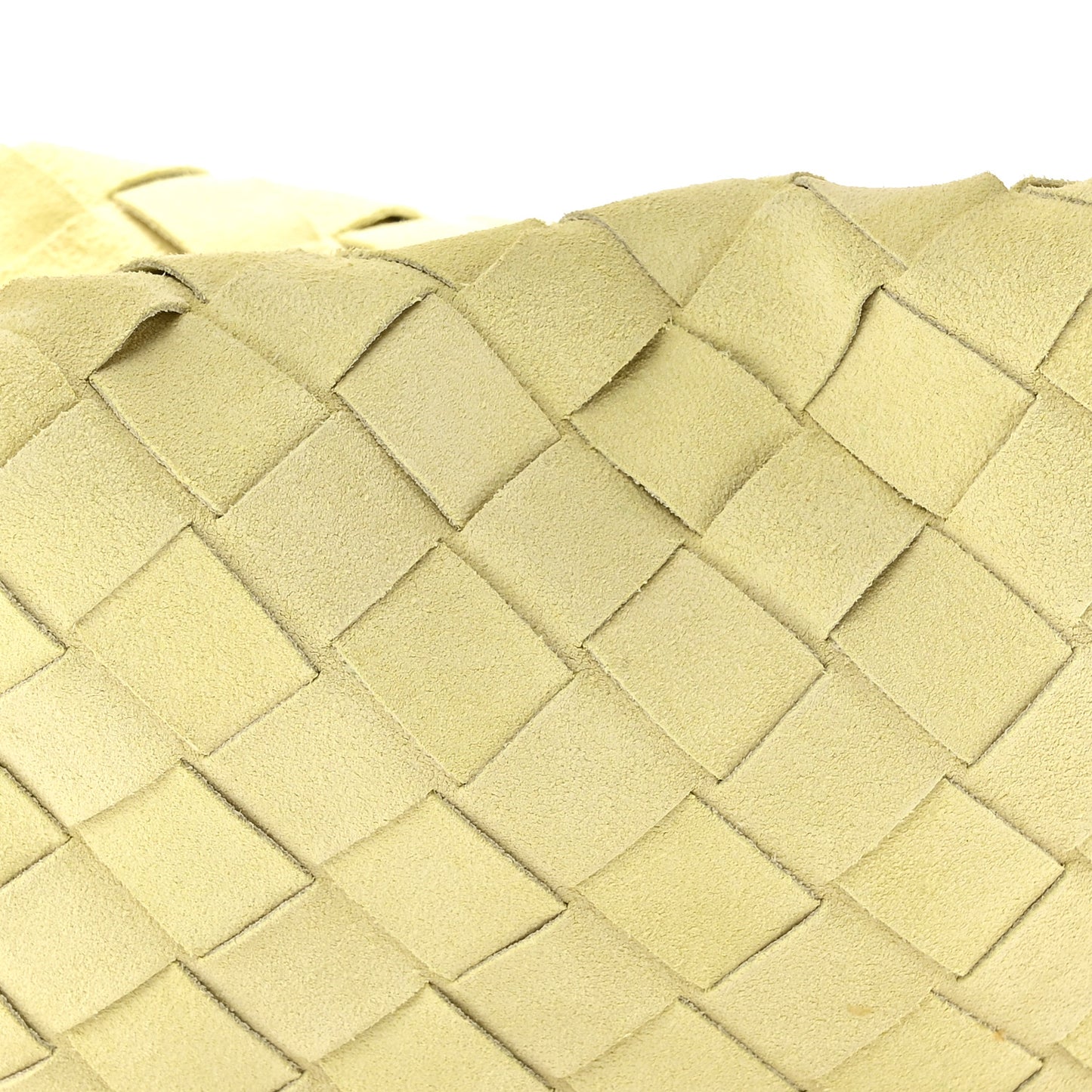 Suede Intrecciato Mini Jodie Lemon Wash
