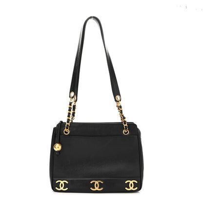 Chanel Caviar CC Shoulder Bag Black 1 of 11