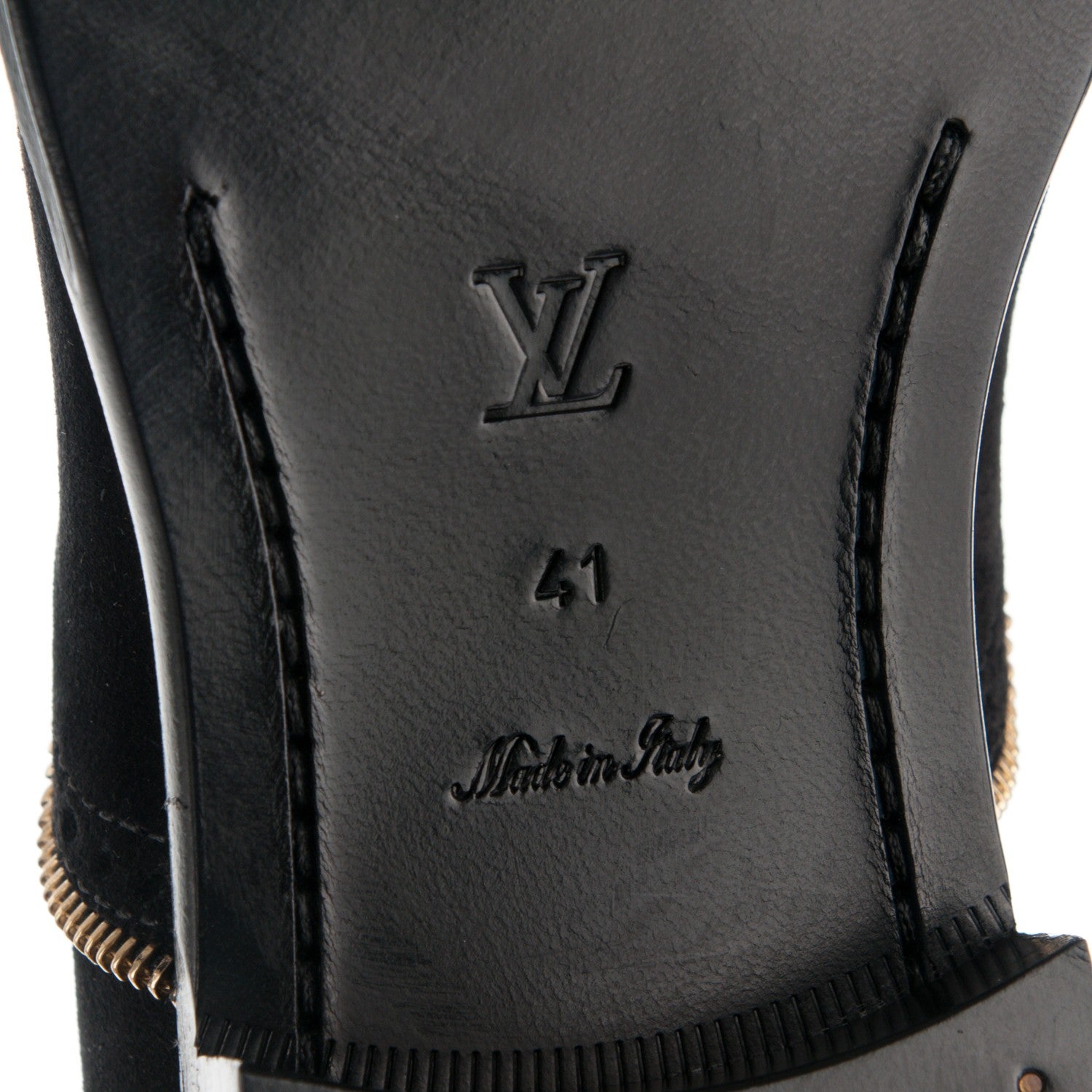 Louis Vuitton Suede Tomboy Richelieu Flats 41 Black 6 of 8