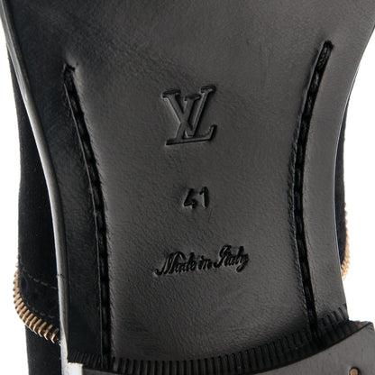 Louis Vuitton Suede Tomboy Richelieu Flats 41 Black 6 of 8