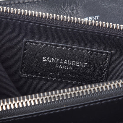 Saint Laurent Calfskin Y Quilted Monogram Large Loulou Chain Satchel Black 6 of 10